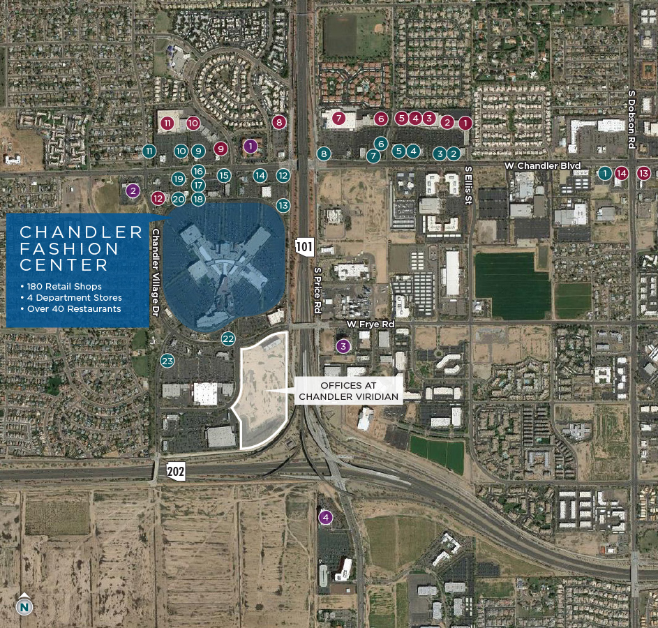 Chandler Viridian Amenities Map