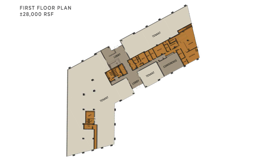 Chandler Viridian First Floor Plan ±41,000 RSF