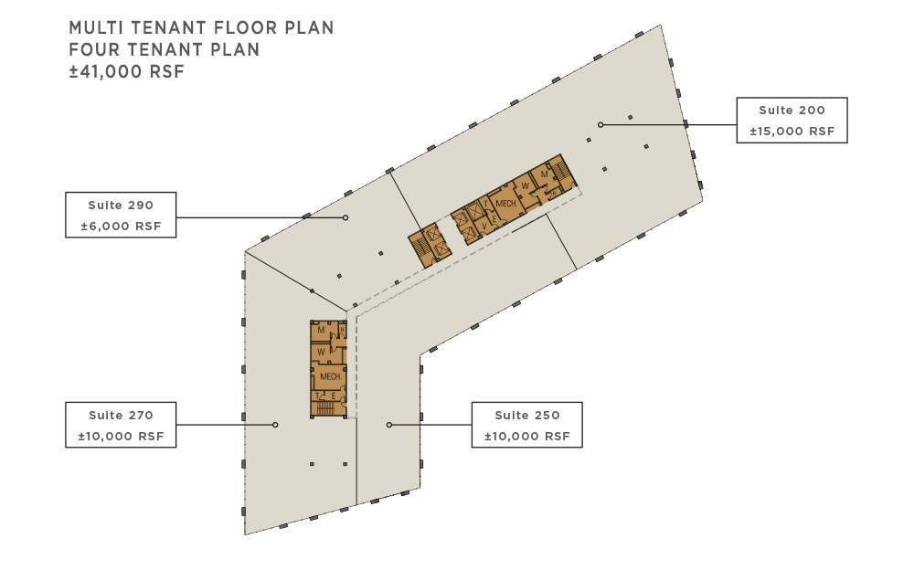 Chandler Viridian Multi Tenant Floor Plan ±41,000 RSF